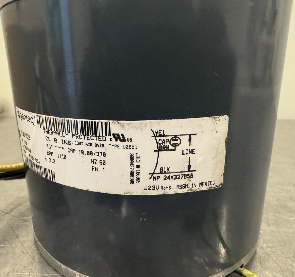 8105-034 Genteq 1/3 HP 208/230V 1110 RPM Motor 71261928 NEW! FREE SHIPPING!