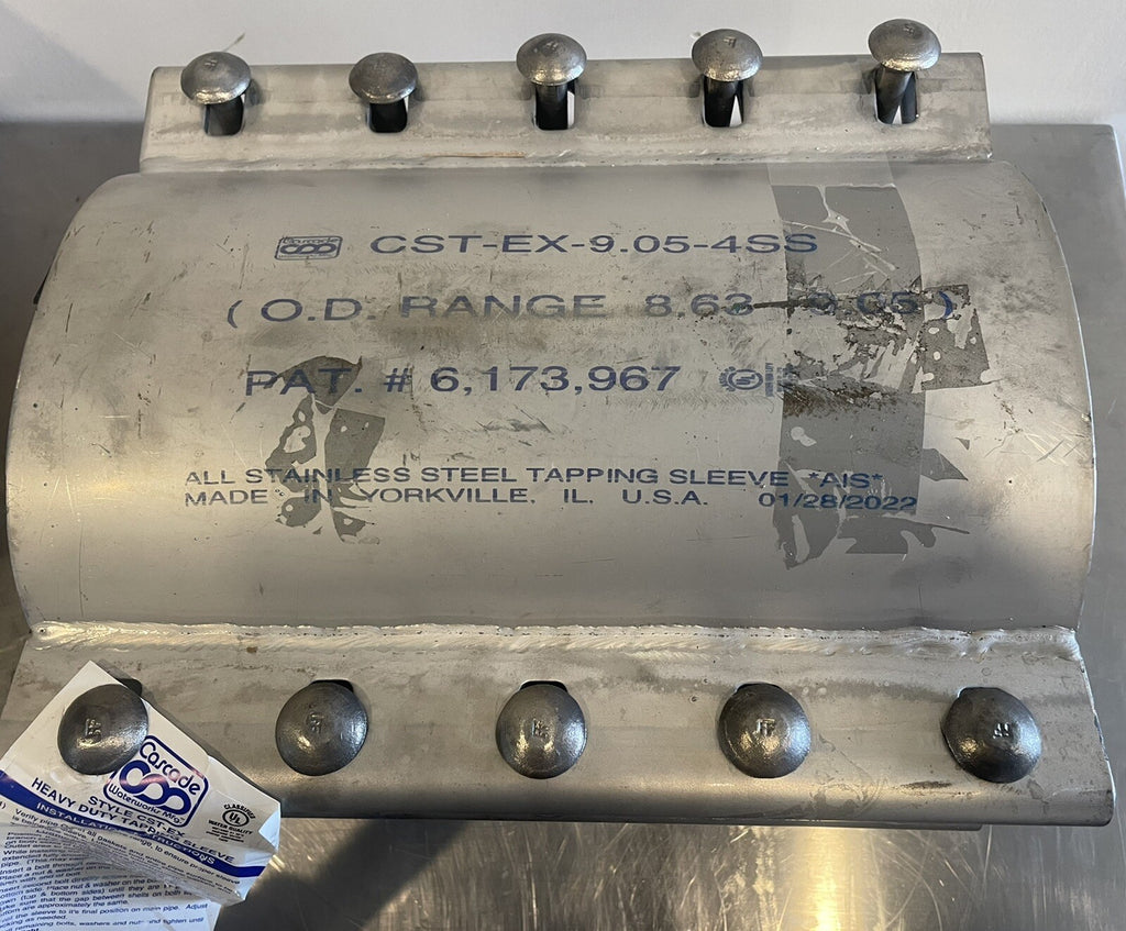 Cascade CST-EX-9.05-4SS Tapping Sleeve Stainless Steel CSTEX-905-4SS NEW!