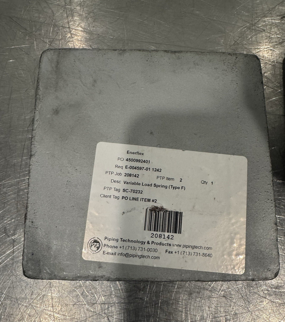Enerflex 208142 Variable Load Spring Fig. PTP-1 NEW! FREE SHIPPING!