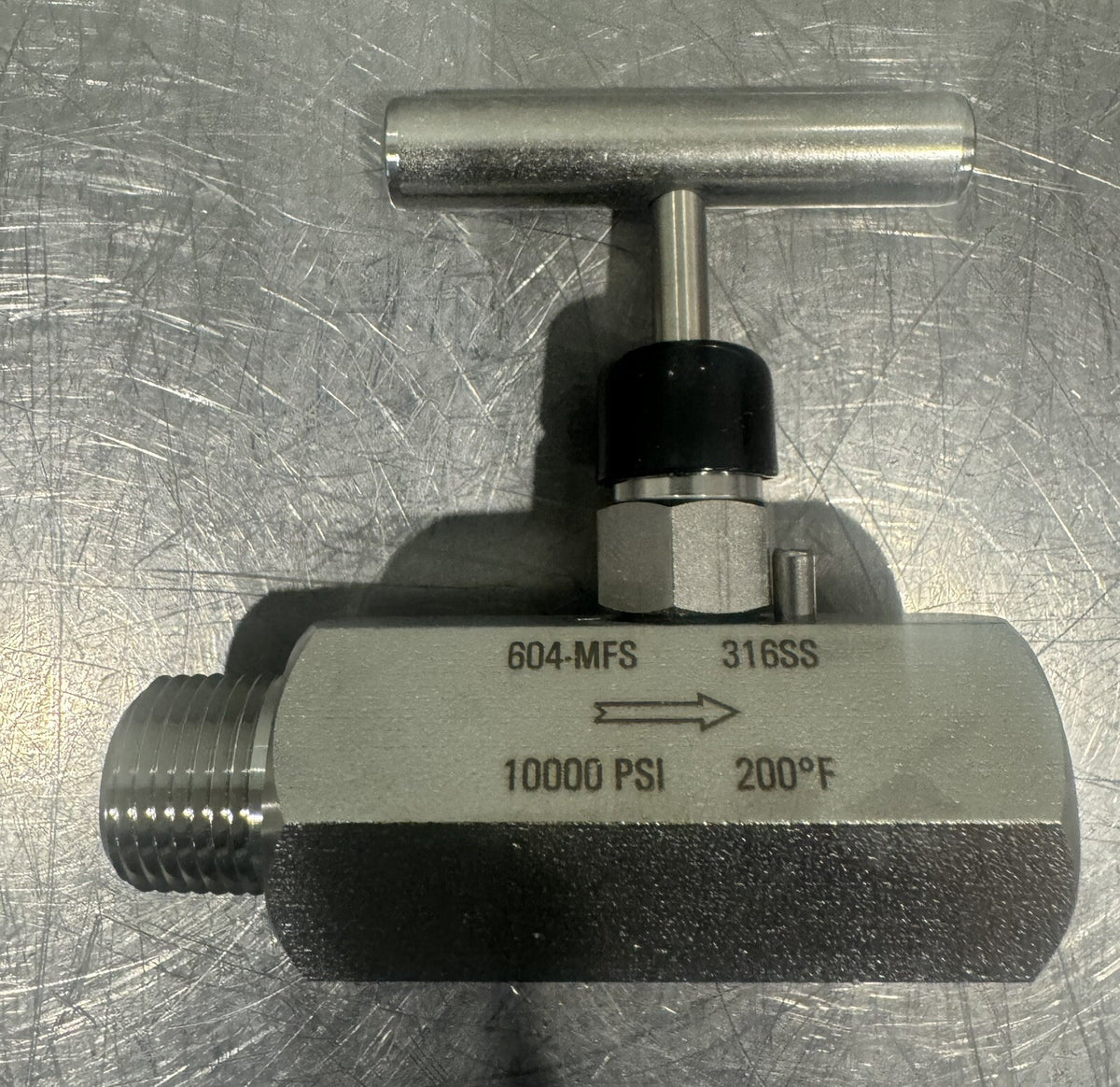 No Shock 604-MFS 1/2 NPT 316 SS Bleed Needle Valve NEW IN BOX! FREE SHIPPING!