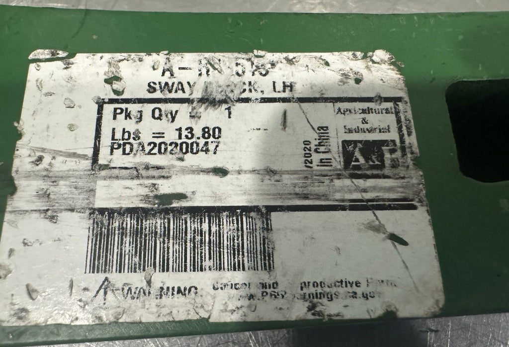 A&I Left Hand Sway Block LH John Deere NEW! FREE SHIPPING!