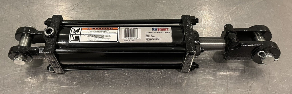 Ag Smart 197-30081 Tie Rod Cylinder Hydraulic 3” Bore 8” Stroke 2500 PSI NEW!