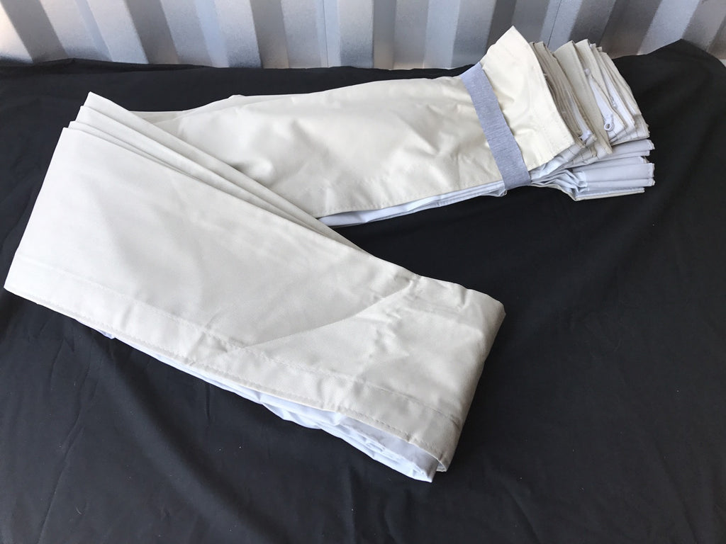 Sahara Texture Ripple Fold Lined Blackout Drapes 81 3/4" X 112" Hotel Quality