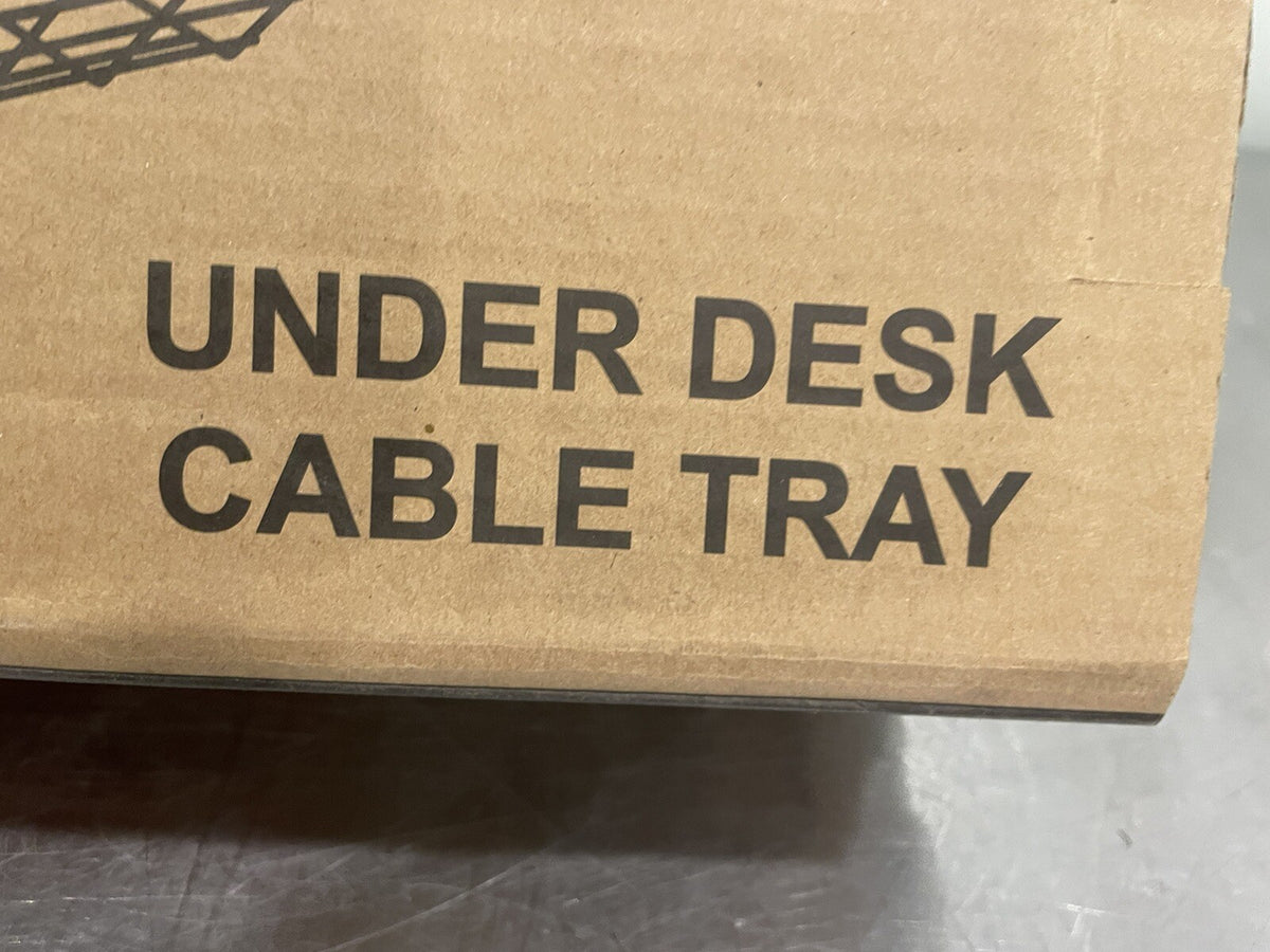 Scandinavian Hub Under Desk Rack Cable Tray Organizer Black Set Of 2 NEW IN BOX