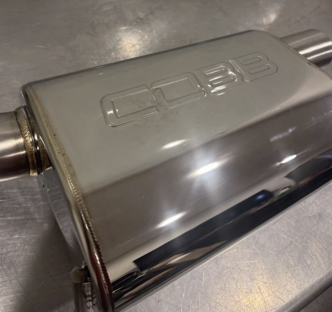 Cobb Muffler Cat Back Exhaust W/ Tips Stainless Steel NEW! FREE SHIPPING! 