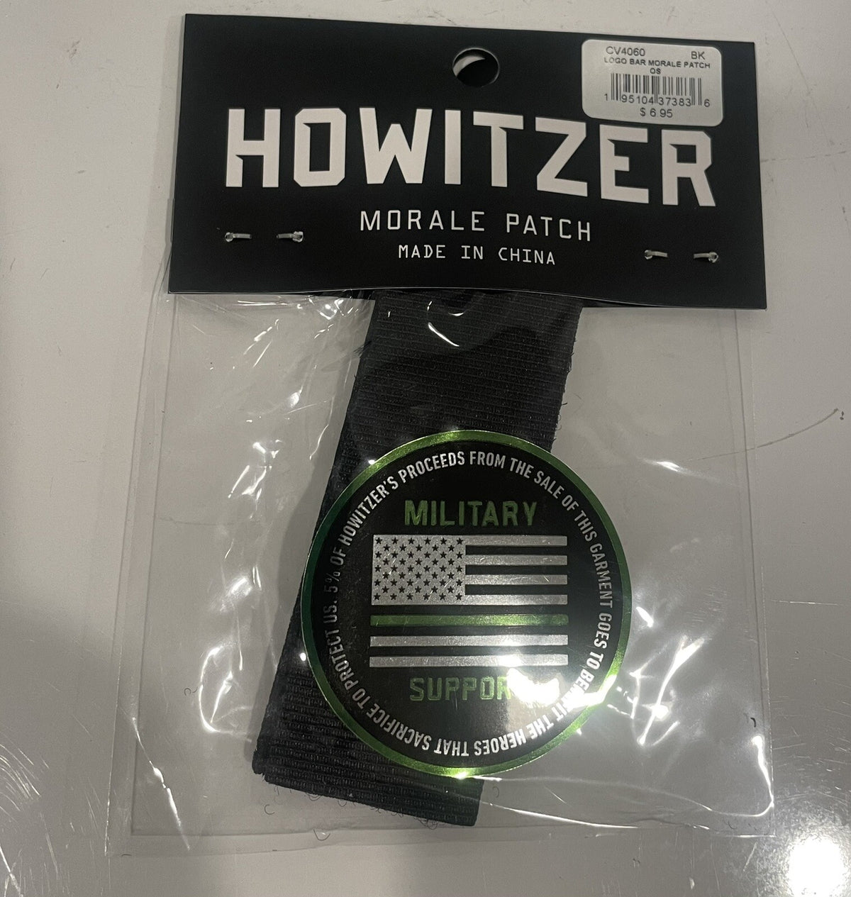 Howitzer Clothing Logo Bar Morale Patch CV4060 NEW! FREE SHIPPING!