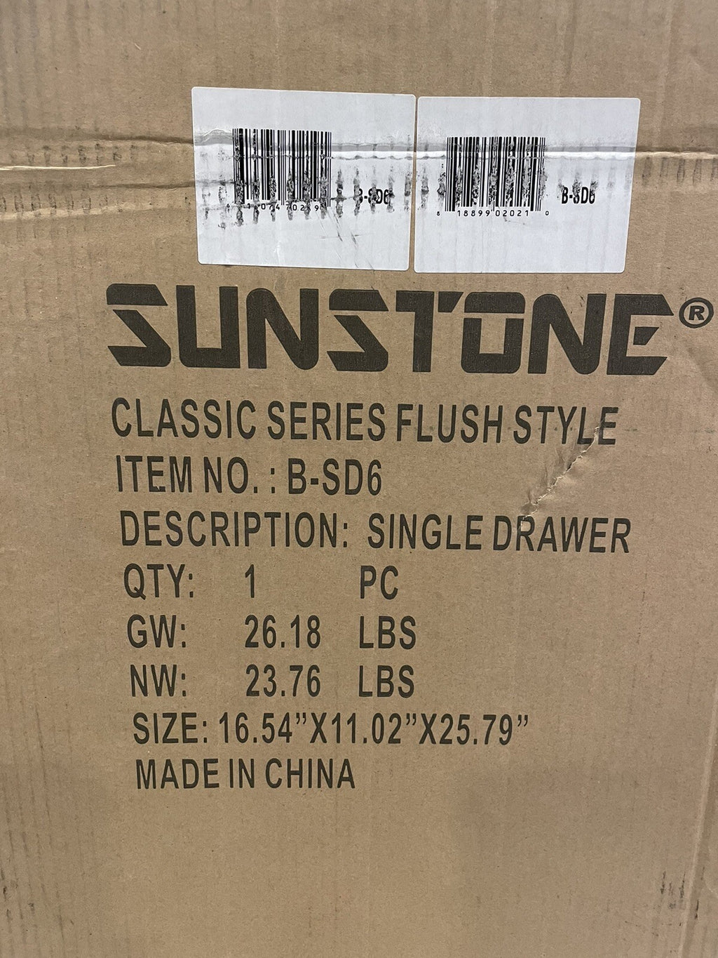 Sunstone B-SD6 14” Drawer Flush Single Access NEW IN BOX! FREE SHIPPING!
