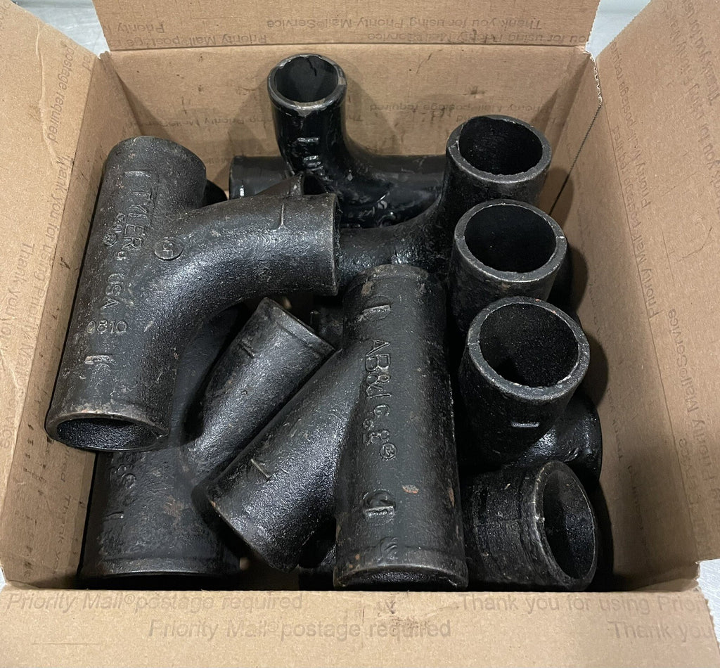 AB&I Foundry Pipe Fittings Cast Black 9PC Assorted NEW! FREE SHIPPING!