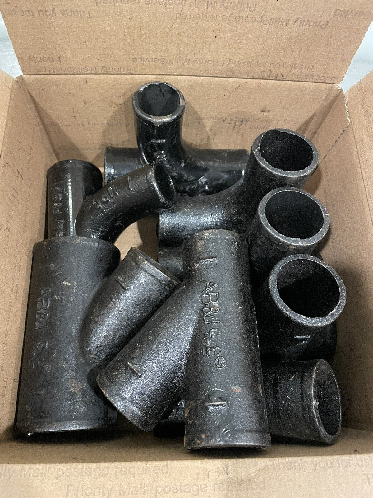 AB&I Foundry Pipe Fittings Cast Black 9PC Assorted NEW! FREE SHIPPING!