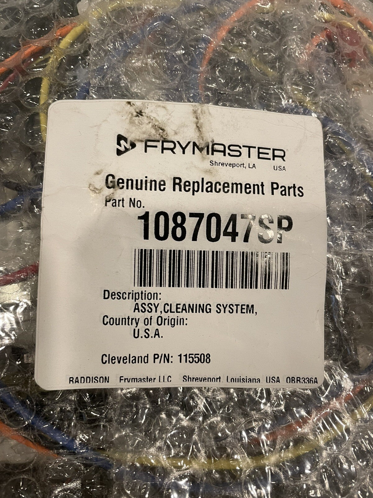 Frymaster 1087047SP Cleaning System Pump Cleveland 115508 NEW! FREE SHIPPING!
