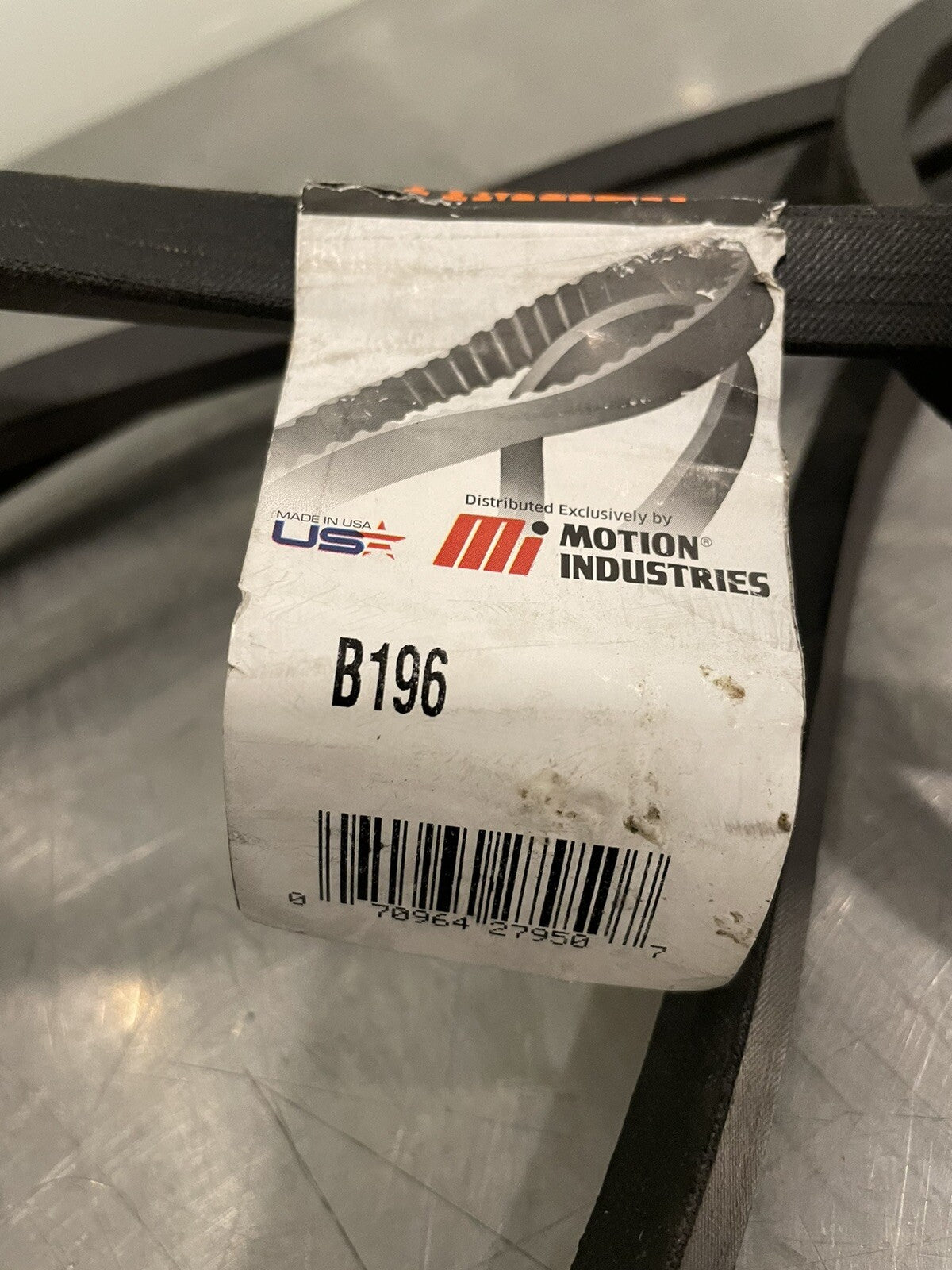Timken B196 Conventional V Belt NEW! FREE SHIPPING!