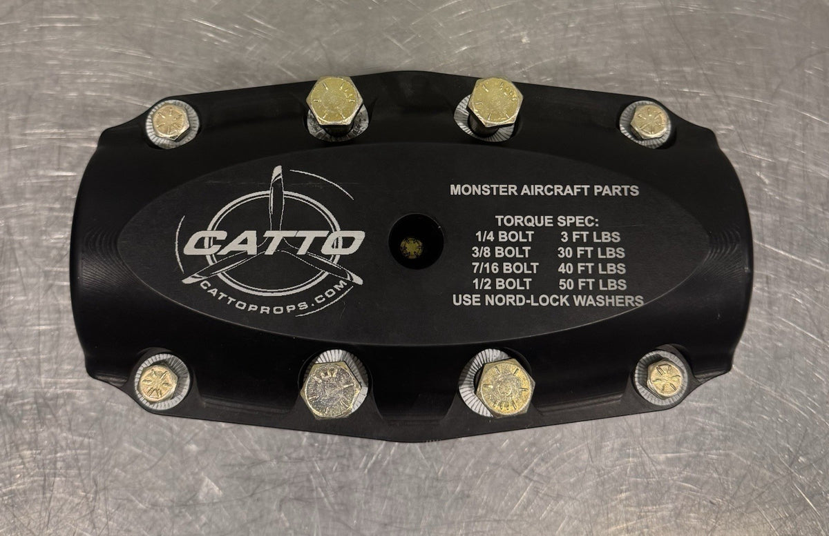 Catto Props Propeller Center Hub Assembly Black 6 Bolts NEW! FREE SHIPPING!