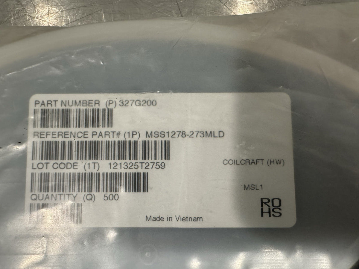 CoilCraft MSS1278-273MLD Power Inductors REEL OF 500 327G200 NEW! SHIPS FREE!