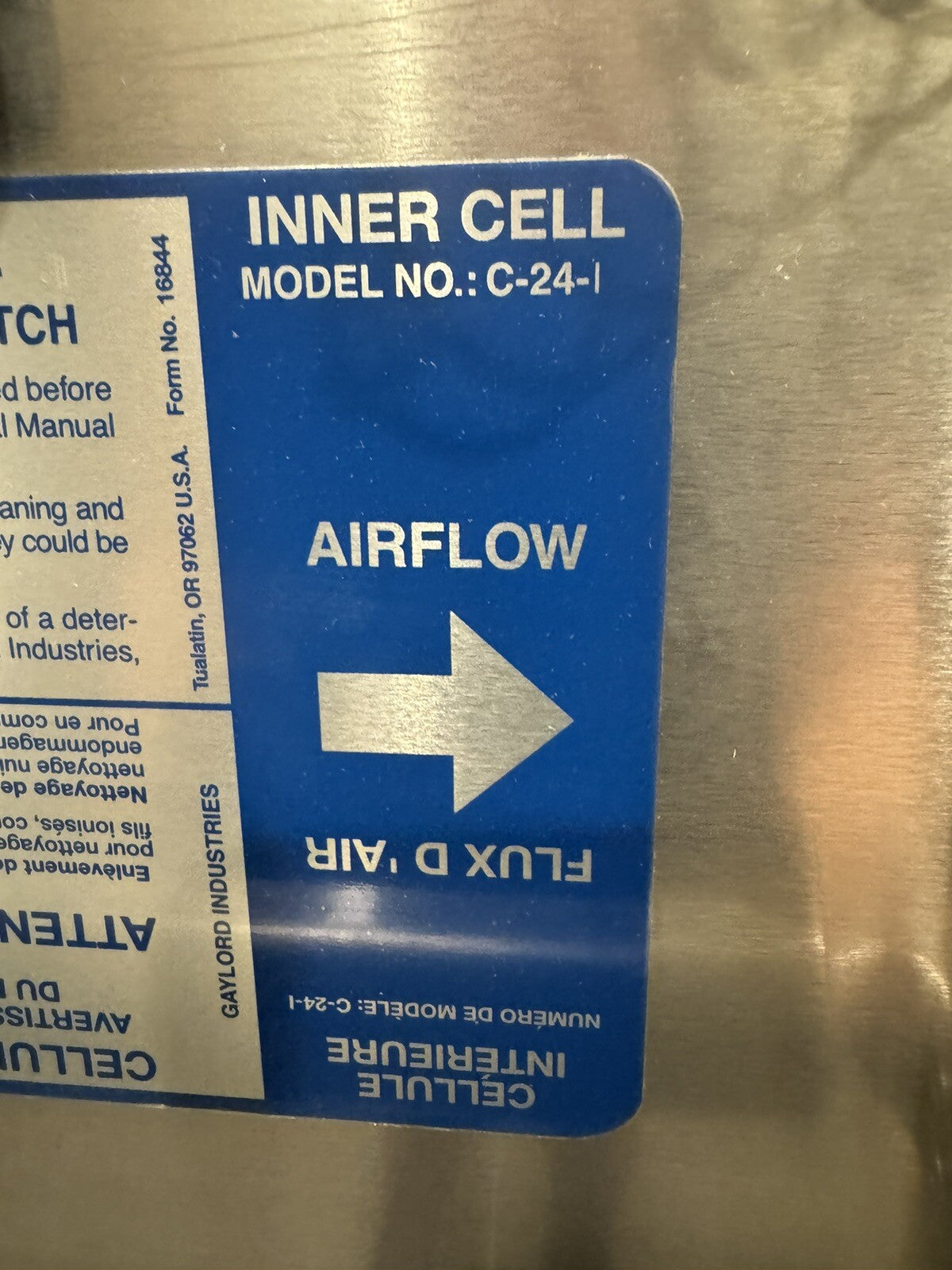 Gaylord 76132 Horizontal Inner Cell 24 NEW IN BOX! FREE SHIPPING!