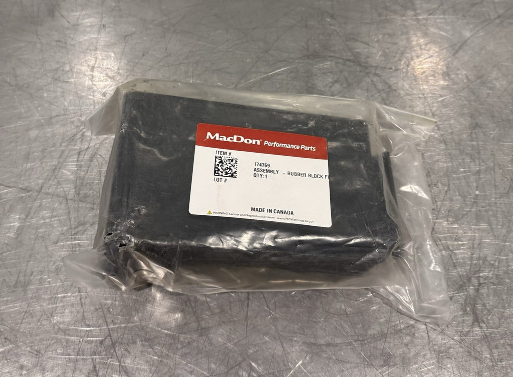 MacDon 174769 Rubber Flex Block Assembly Genuine NEW! FREE SHIPPING!