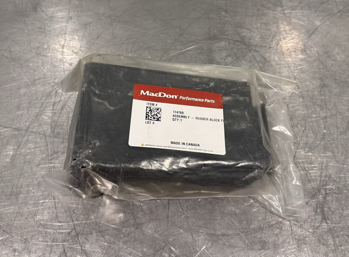 MacDon 174769 Rubber Flex Block Assembly Genuine NEW! FREE SHIPPING!