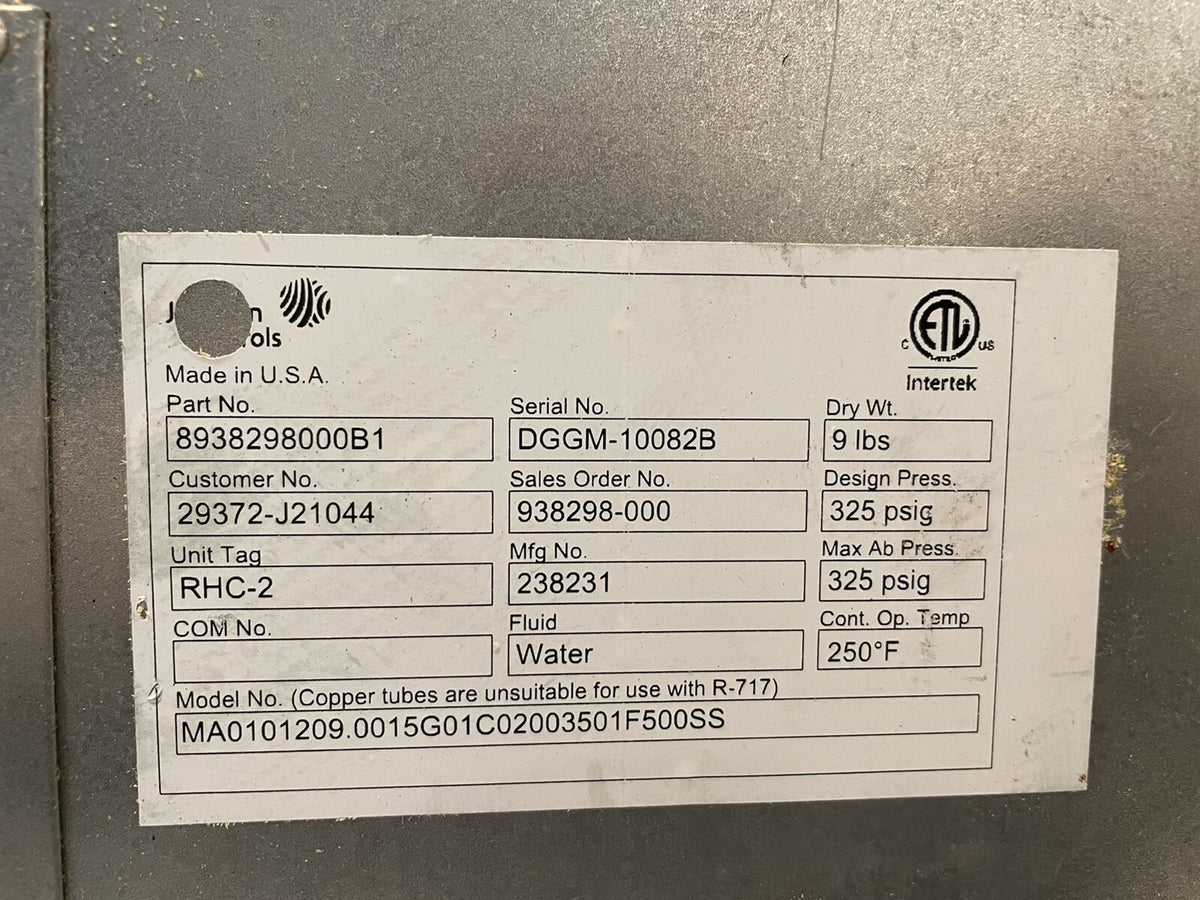 Johnson Controls 8938298000B1 Floor Fan Cooling Unit 29372-J21044 NEW SHIPS FREE