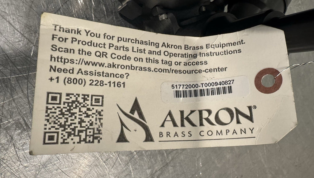 Akron 5177 Akromatic Low Pressure Master Stream Nozzle 2.50 NH 250-1250 GPM NEW!