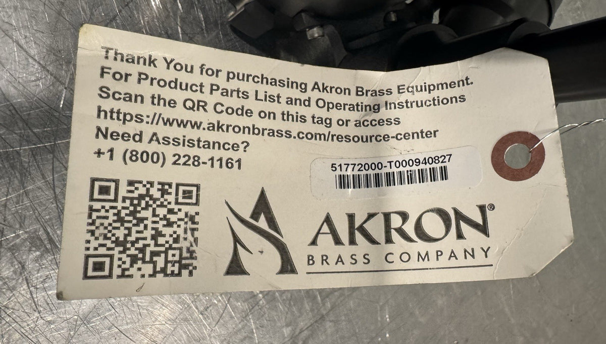 Akron 5177 Akromatic Low Pressure Master Stream Nozzle 2.50 NH 250-1250 GPM NEW!