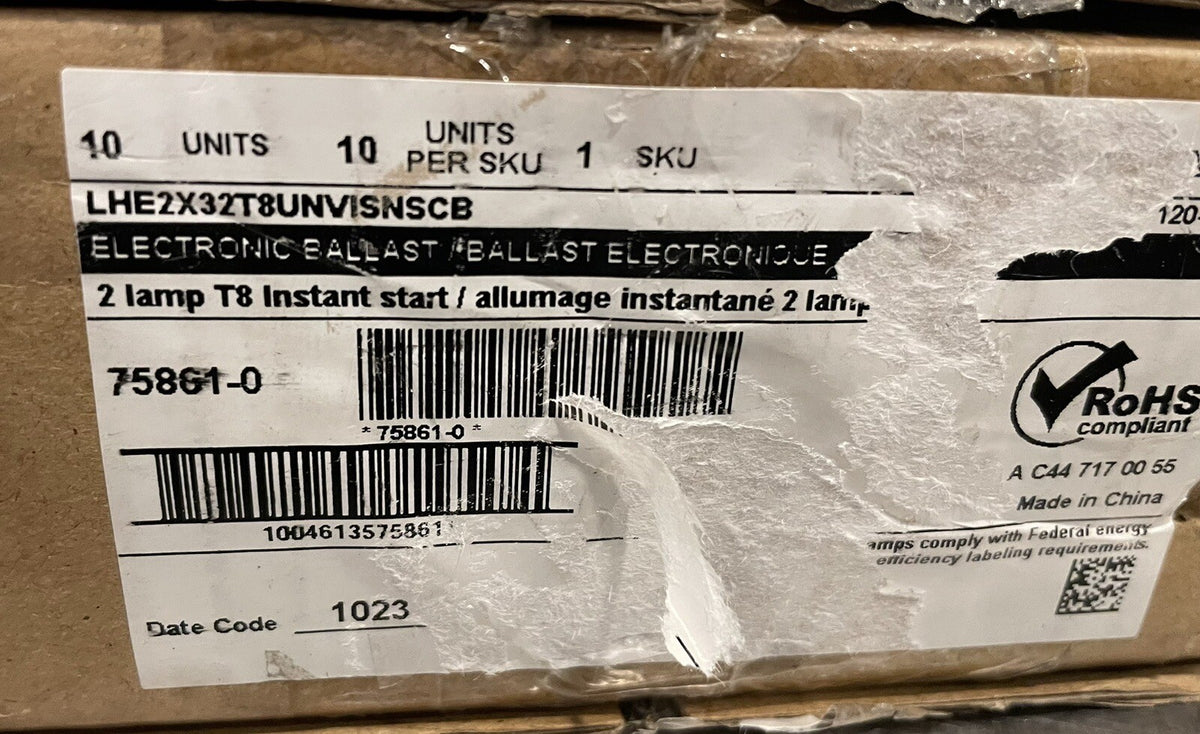 LHE2x32T8UNVISNSCB LEDvance T8 Fluorescent Ballast 75861 NEW! FREE SHIPPING!
