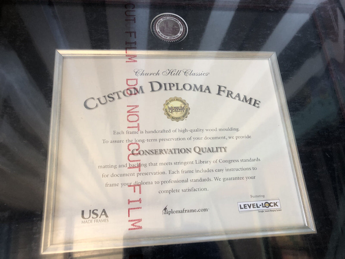 Church Hill Classics 22569492 Cal State Chico Diploma Frame Presidential NEW!!