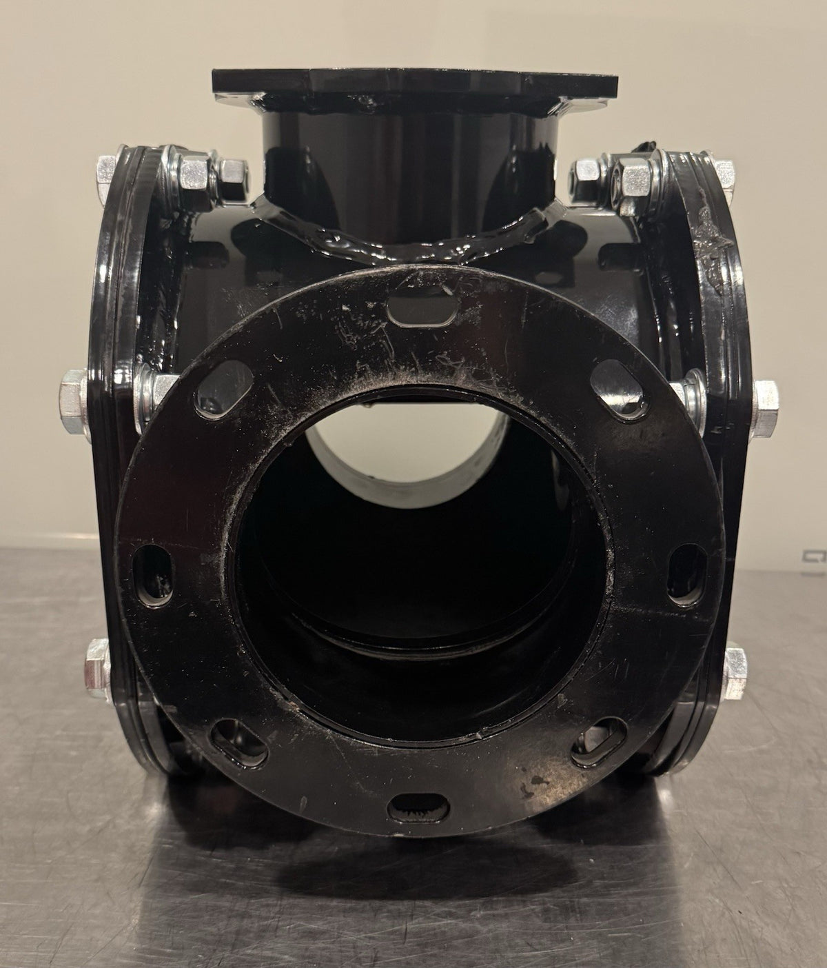 2010-23021-N 3-Way Flanged Rotary Valve 6" NEW! FREE SHIPPING!