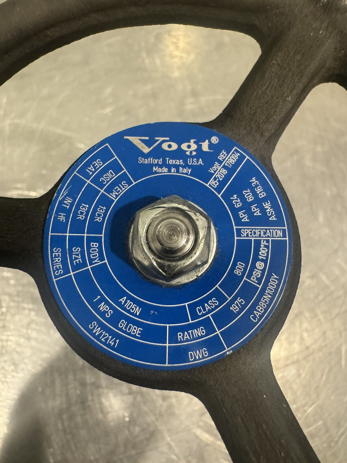 Vogt A105N 1" Gate Valve SW12141 13CR NEW! FREE SHIPPING!