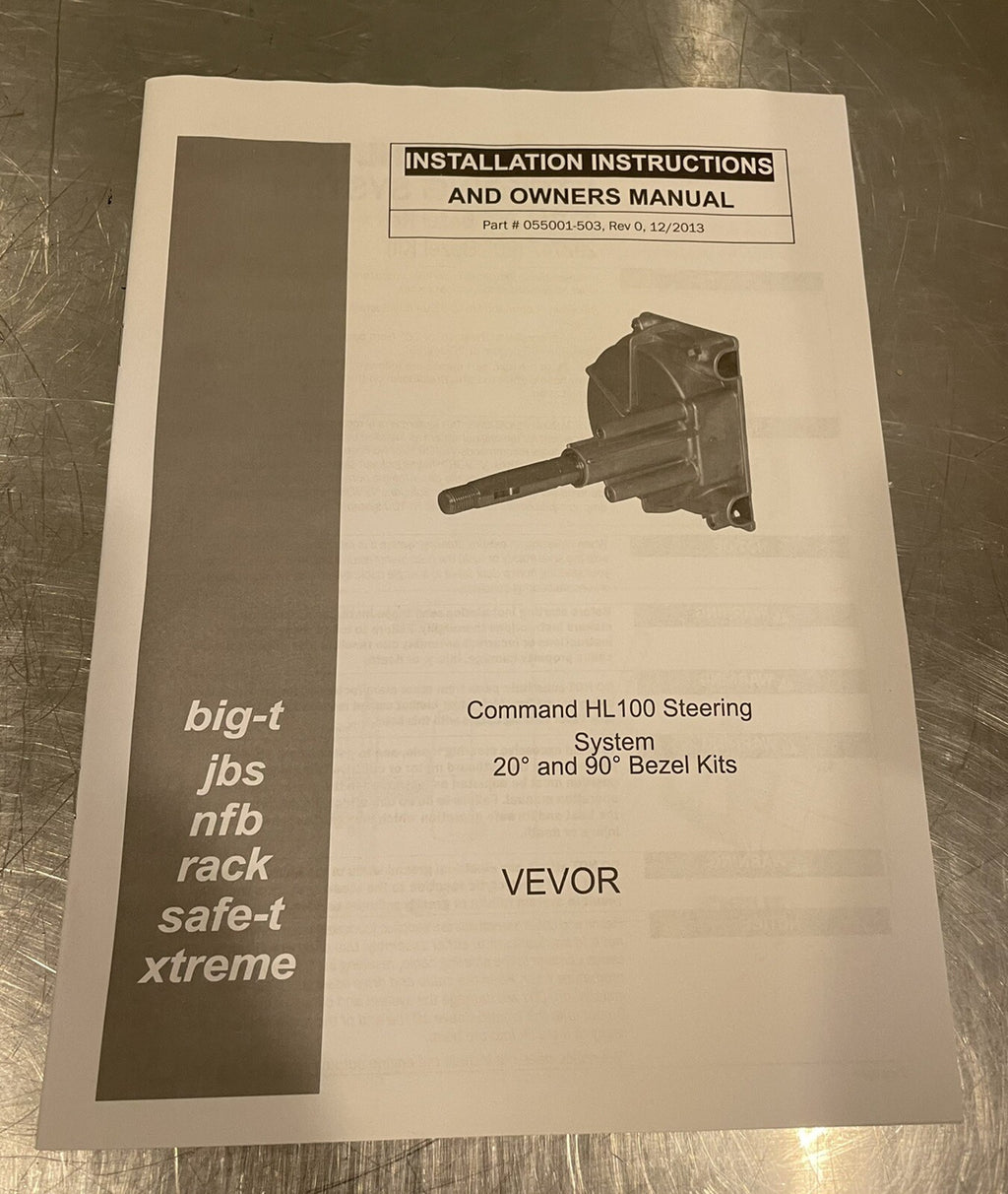Vevor Boat Universal Rotary Steering System Command HL100 roughly 13 Feet NEW!