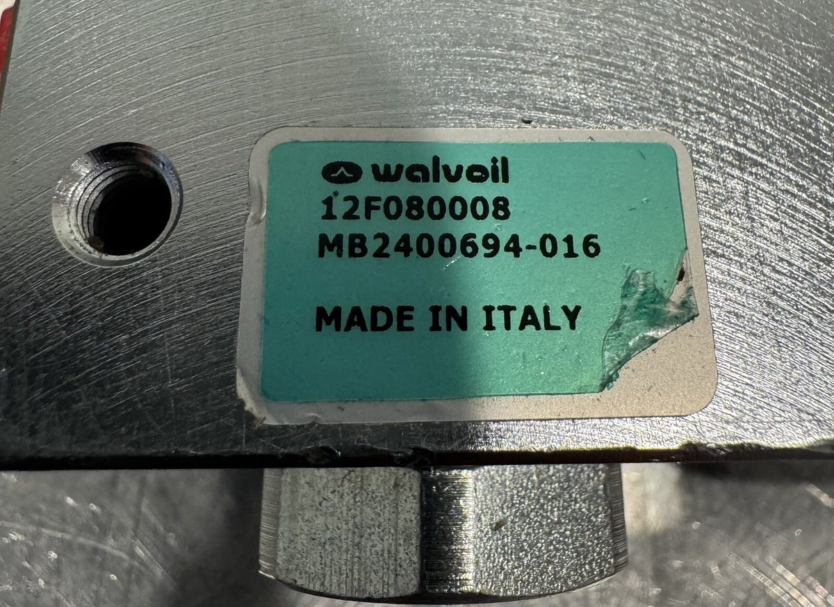 Walvoil MB2400694-016 Solenoid Control Valve 12F080008 NEW! FREE SHIPPING!