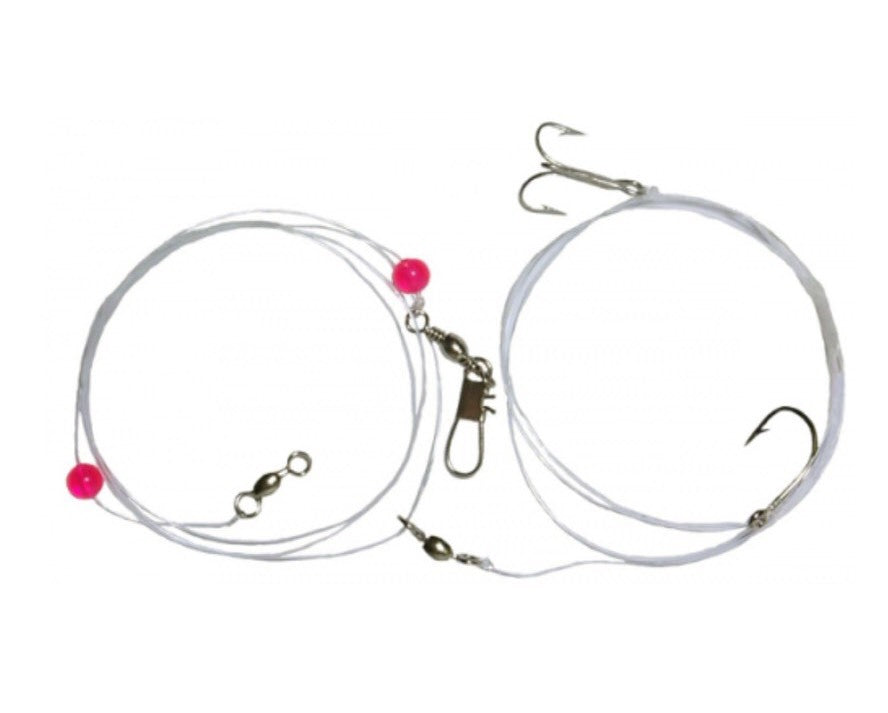 Lot Of 10 Lead Master Halibut Trap Rig 15lb #1 & #6 Model 22202 New Flounder