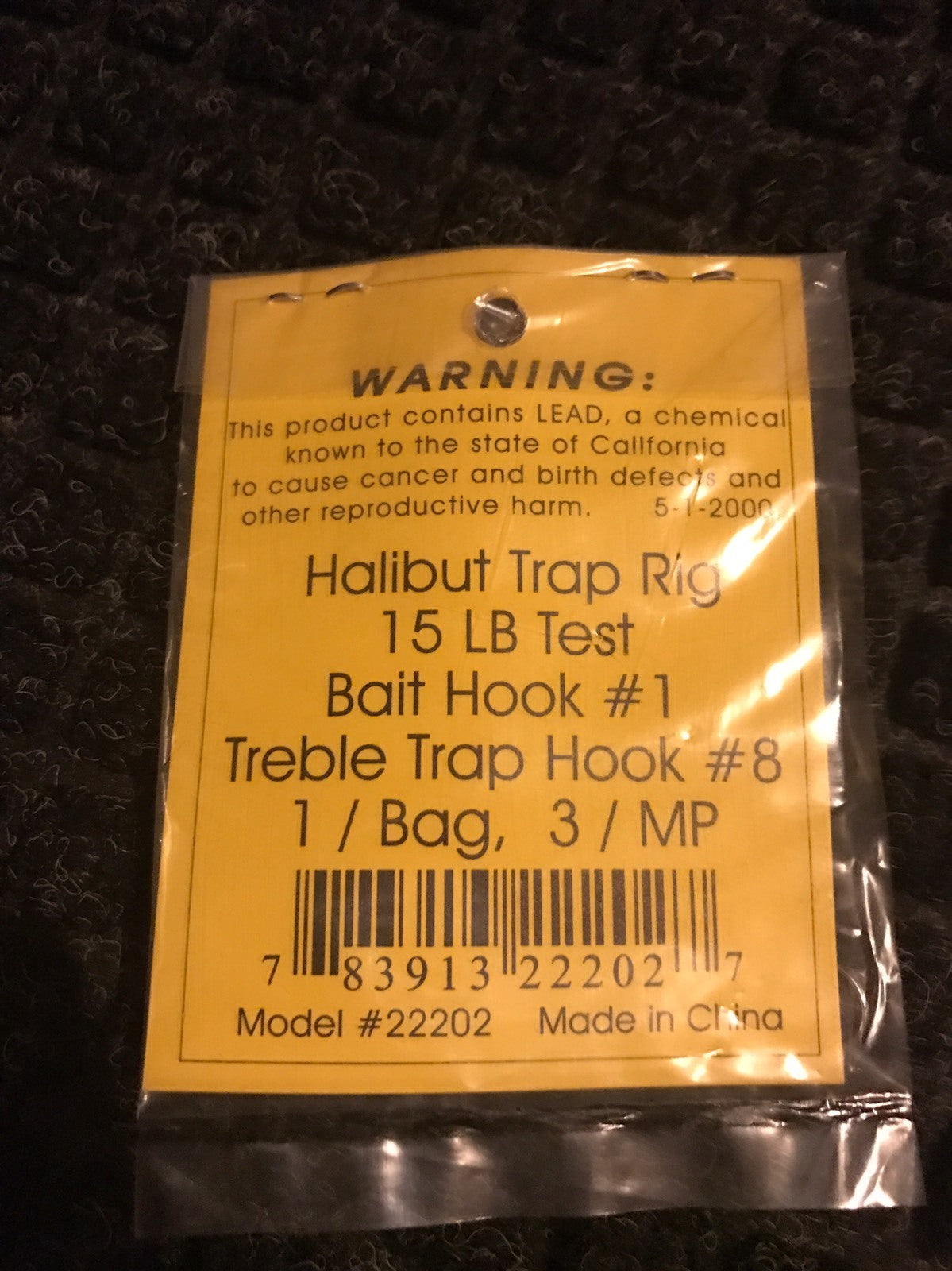 Lot Of 10 Lead Master Halibut Trap Rig 15lb #1 & #6 Model 22202 New Flounder