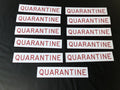 Quarantine Door Placard Safety Labels 2”X10” Set Of 11 NEW