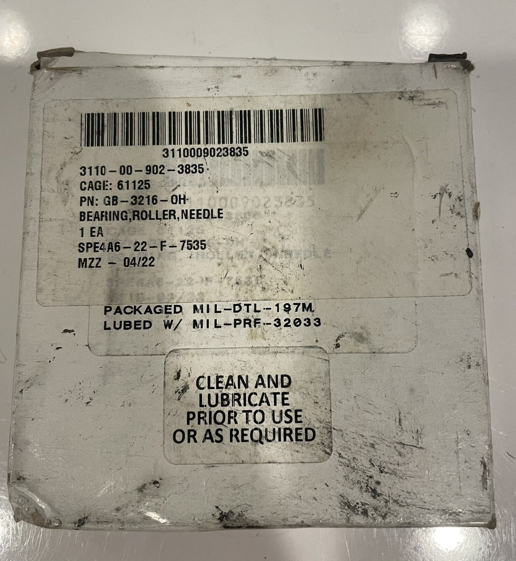 GB-3216-OH Needle Roller Bearing NEW IN BOX! FREE SHIPPING!