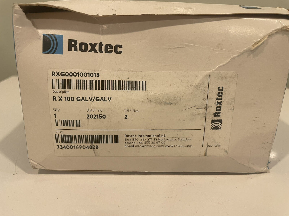 Roxtec RXG0001001018 Fitting R X 100 GALV/GALV NEW! FREE SHIPPING!
