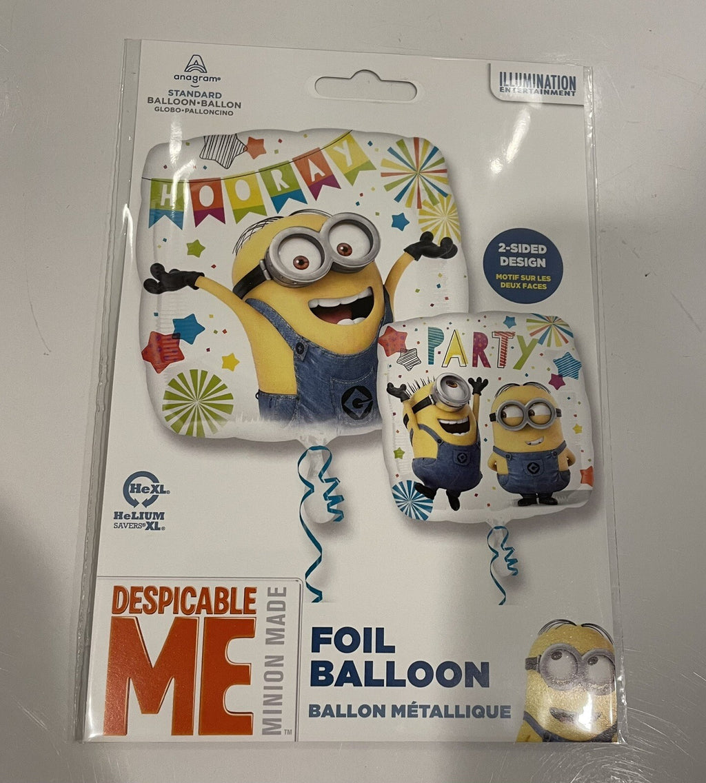 (1) Despicable Me Minnion Party Balloon 17” Anagram 36159 NEW! FREE SHIPPING!