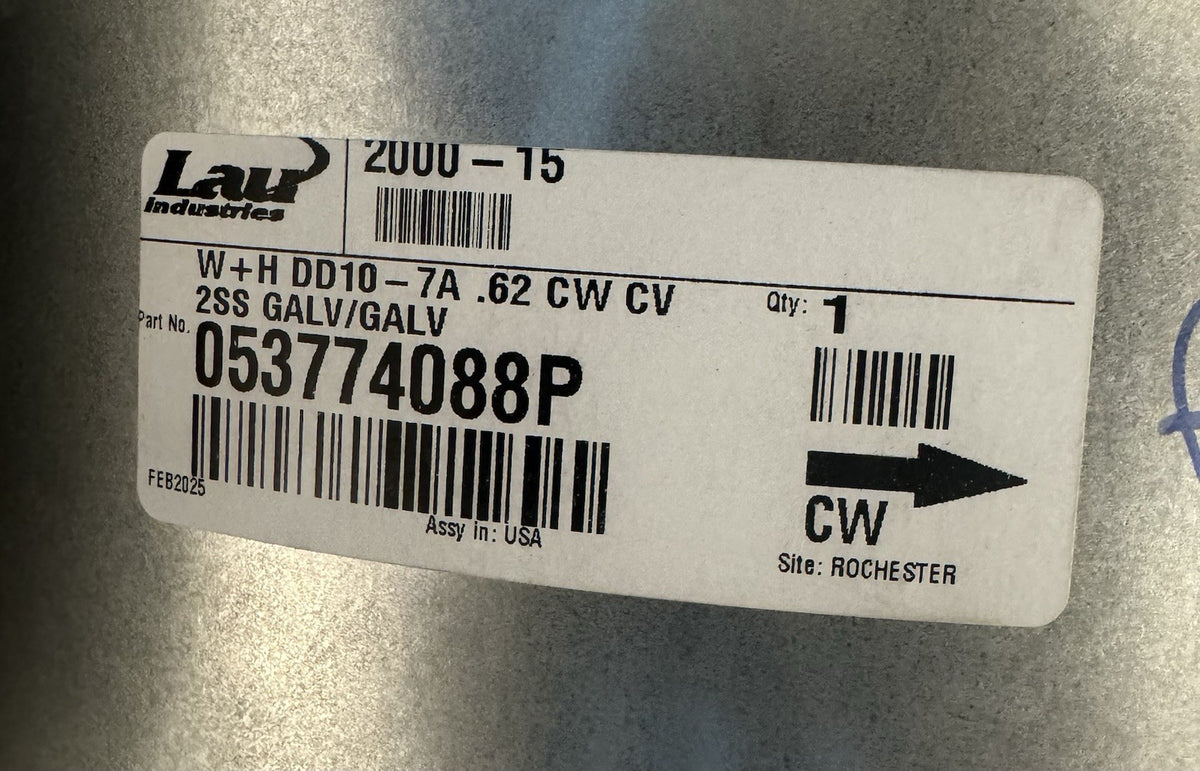 053774088P Lau Blower W/ Motor W+H DD10-7A NEW! FREE SHIPPING!