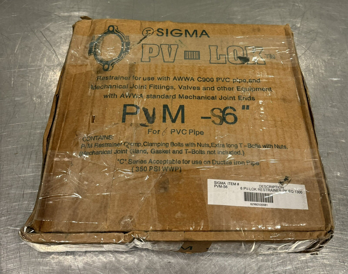 Sigma PVM-S6 PV-LOK 6” Pipe Restraint NEW IN BOX! FREE SHIPPING!