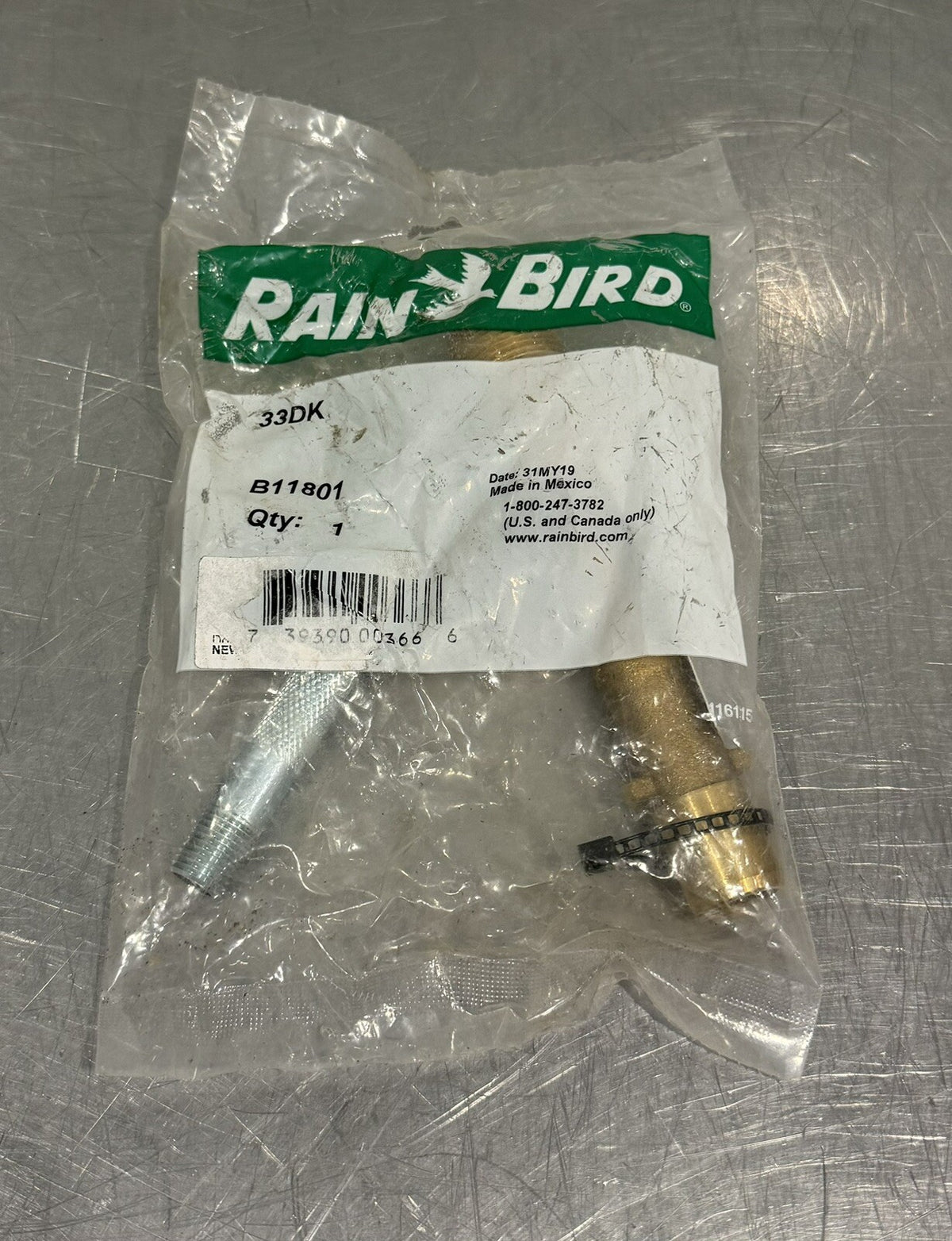 Rainbird B11801 Double Lug QCV Valve Key NEW! FREE SHIPPING!