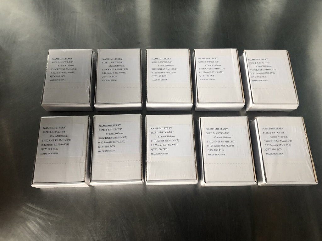 Military 2-5/8" x 3-78" 5MIL Thickness Laminating Pouches 100PACK NEW!!!
