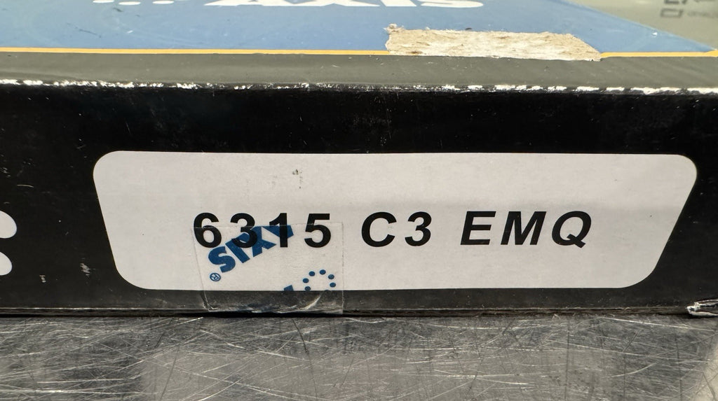 Axis 6315 C3 EMQ Ball Bearing Single Row NEW IN BOX!  FREE SHIPPING!