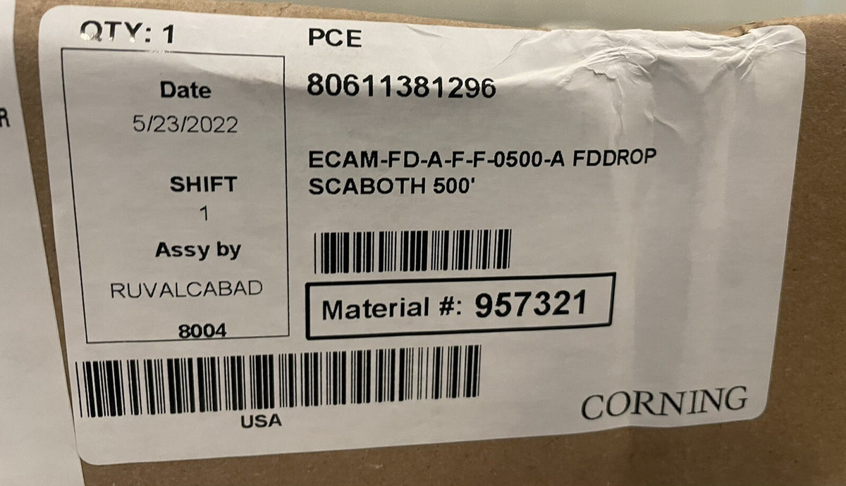 Corning ECAM-FD-A-F-F-0500-A External Cable ASSY Module 80611381296 NEW!