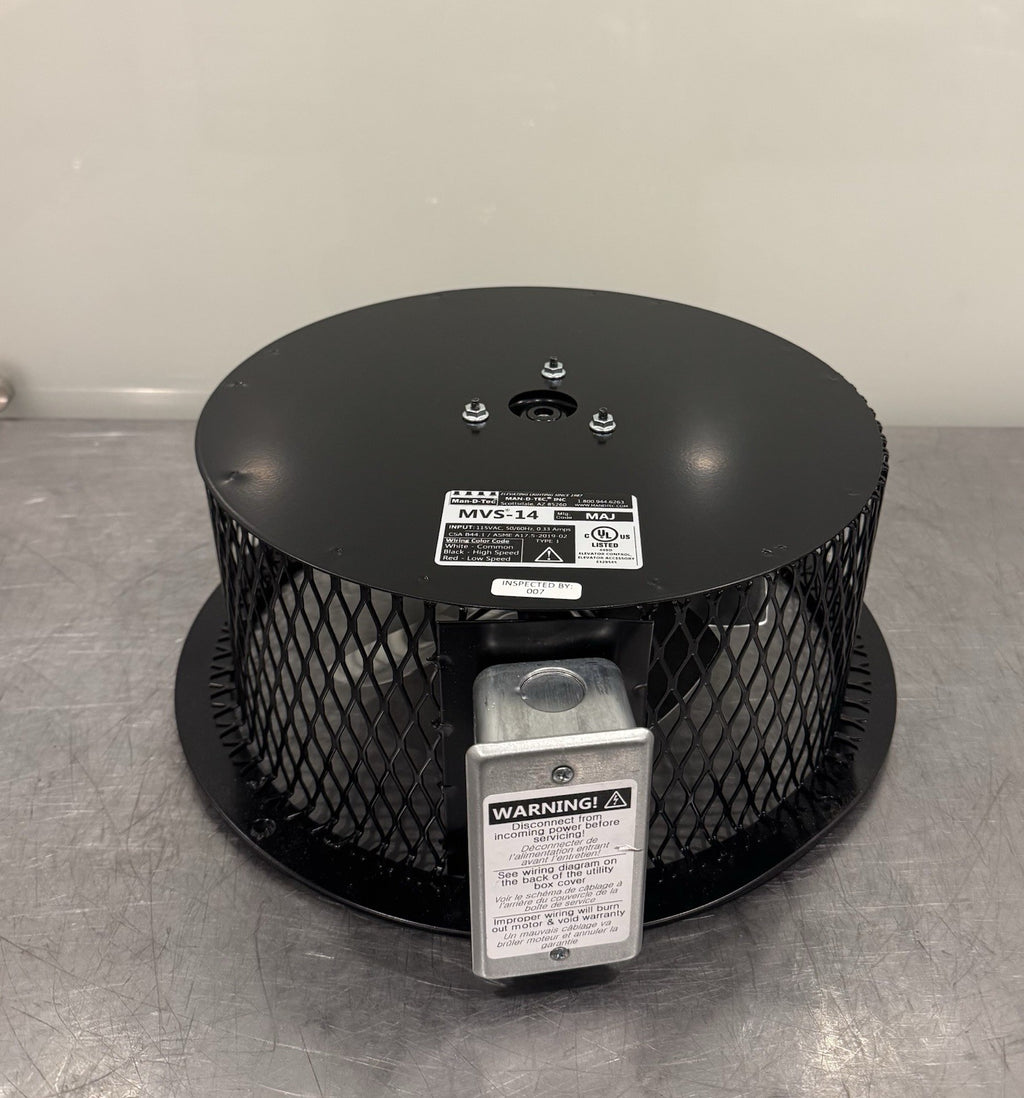 Man-D-Tec MVS-14 Cab Fan ASSY 115VAC 50/60Hz 0.33 Amps NEW! FREE SHIPPING!