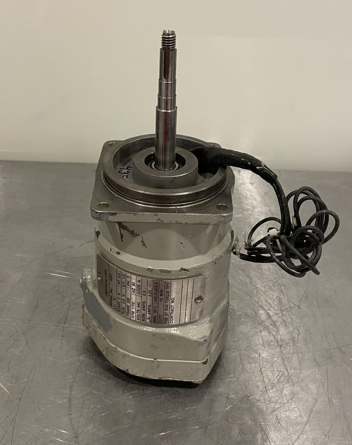 Limitorque Motor 0.2 HP 3PH 1700 RPM 440V 4351 NEW! FREE SHIPPING!