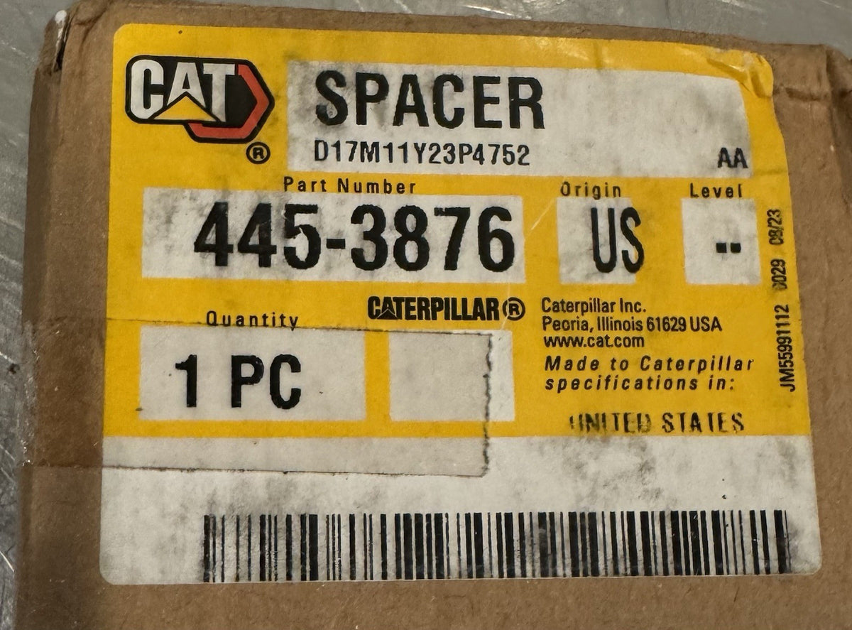 Caterpillar 445-3876 Spacer CAT Genuine NEW IN BOX! SHIPS FREE!