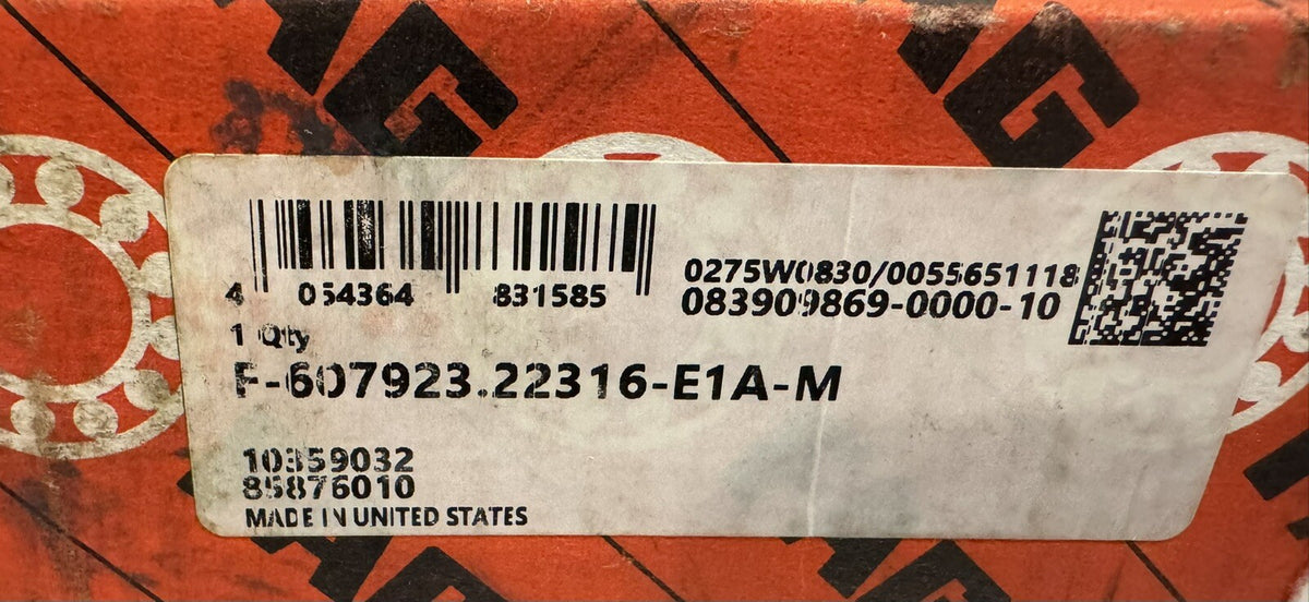 FAG F-607923.22316-E1A-M Spherical Roller Bearing NEW! FREE SHIPPING!