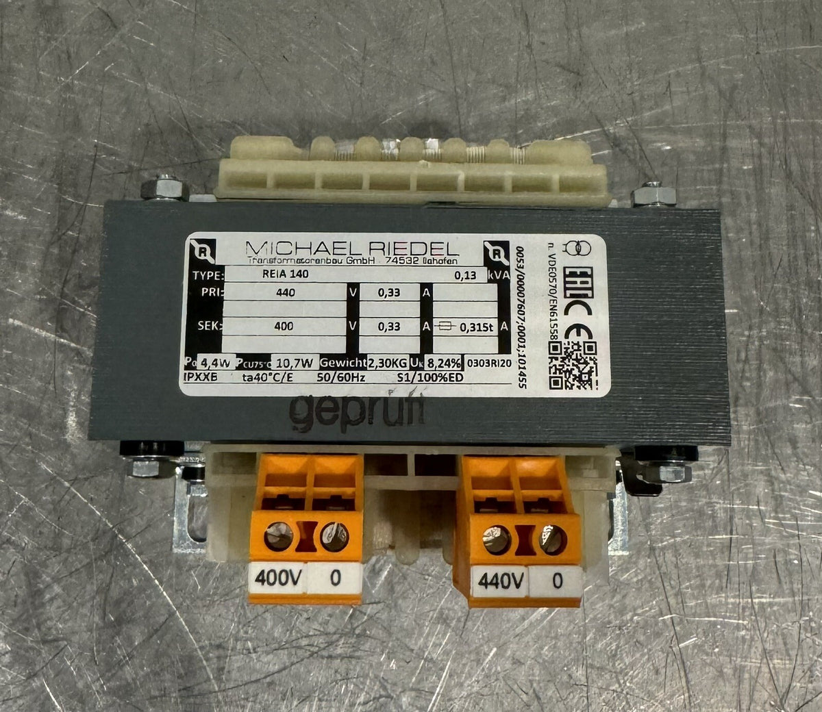 Michael Riedel REIA 140 Armco Voltage Transformer NEW! FREE SHIPPING!