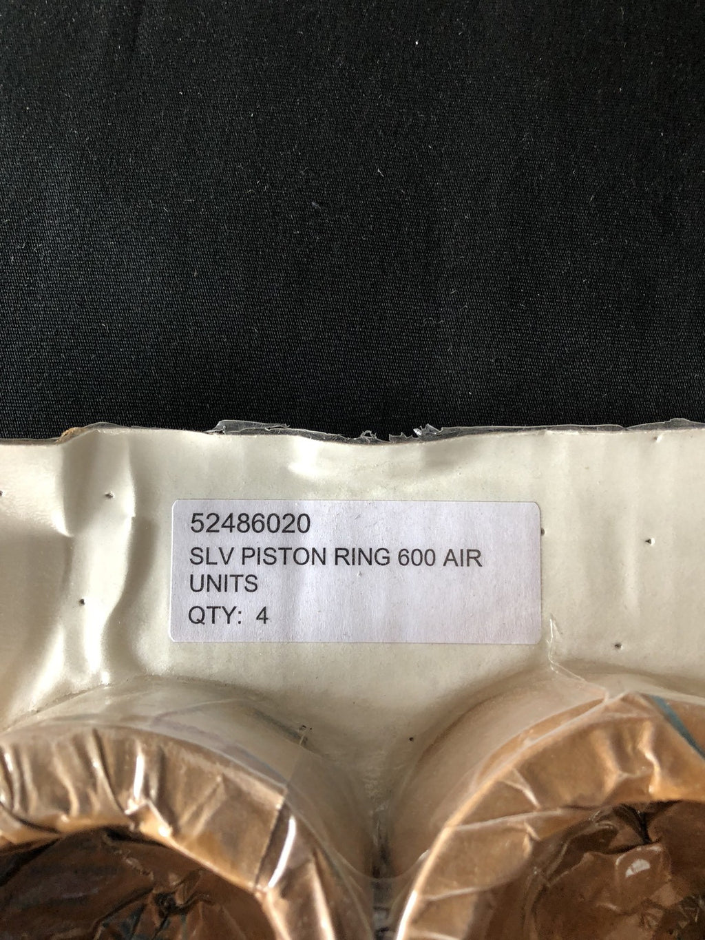 524860 SLV Piston Ring 600 Air Units Pack Of 4 NEW SEALED! FREE SHIPPING!