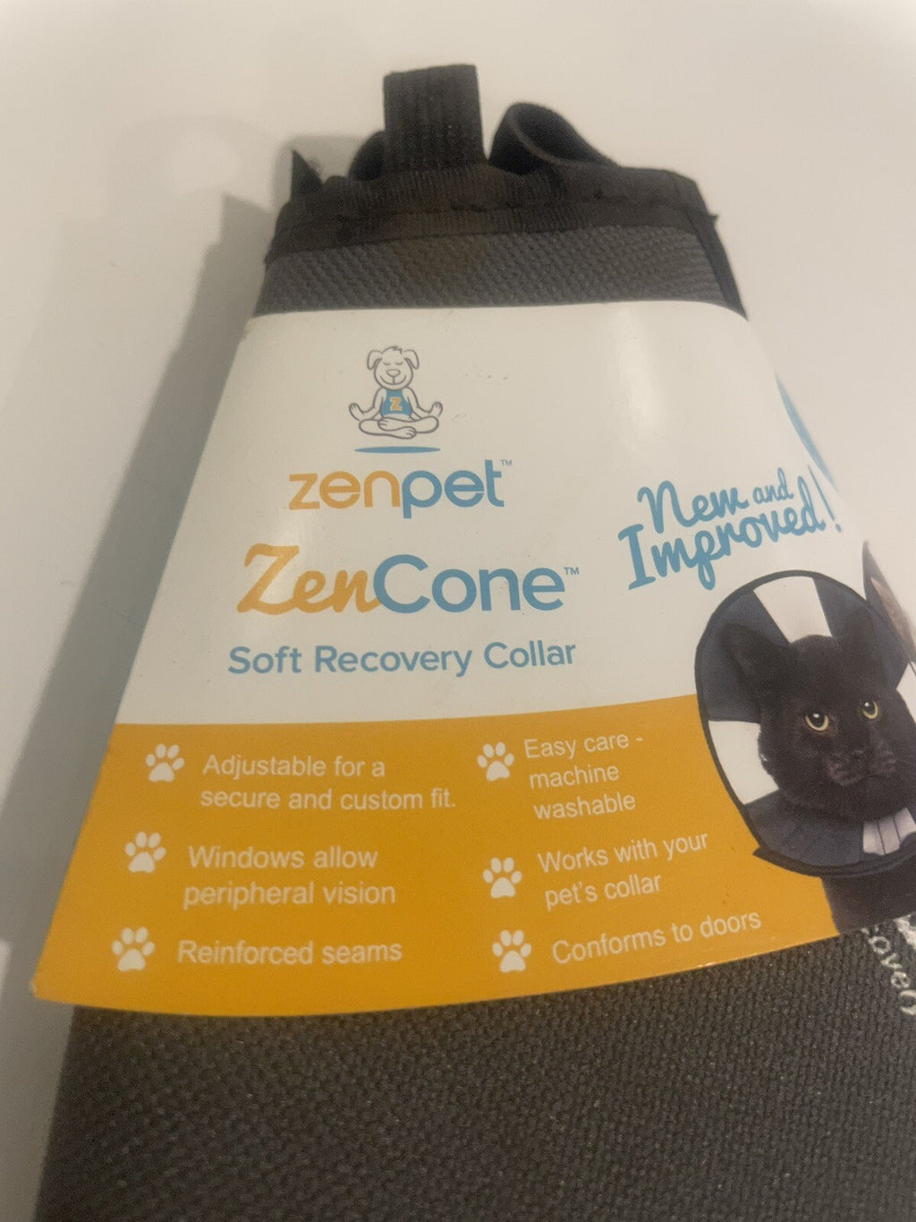 ZenPet Zencone Small Soft Recovery Collar 8-12” S Gray NEW! FREE SHIPPING!