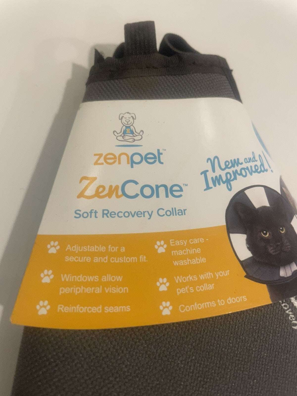 ZenPet Zencone Small Soft Recovery Collar 8-12” S Gray NEW! FREE SHIPPING!