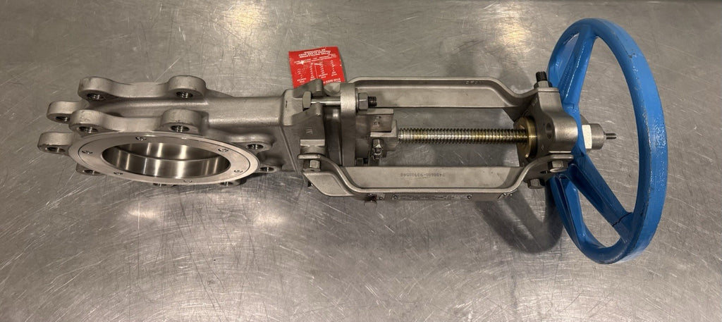 FNW 2020TU 6" Slide Gate Knife Valve CF8M Body 316 Gate RTFE Seat PTFE Packing